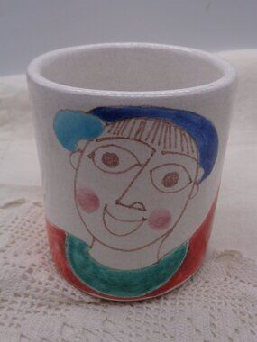 Vintage De Simone Hand Painted Mug Italy